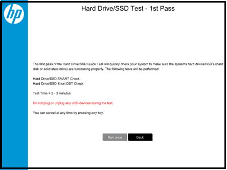 hp hard drive test|hp testing for hardware failures.